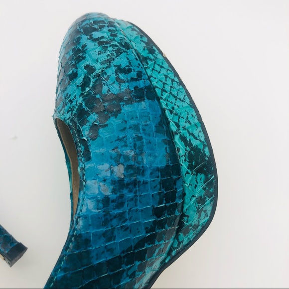 WITTNER Atwell SNAKESKIN leather Stiletto Heel Shoes | Size : 41  ~ NEW - Picture 5 of 15